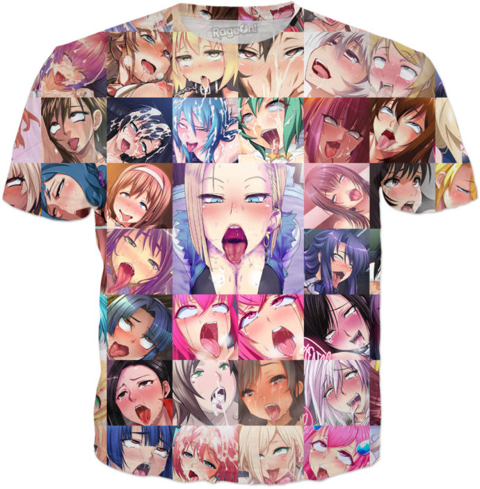 Would you ever wear an Ahegao t-shirt in public? And what would you think if you saw someone wearing one of these?