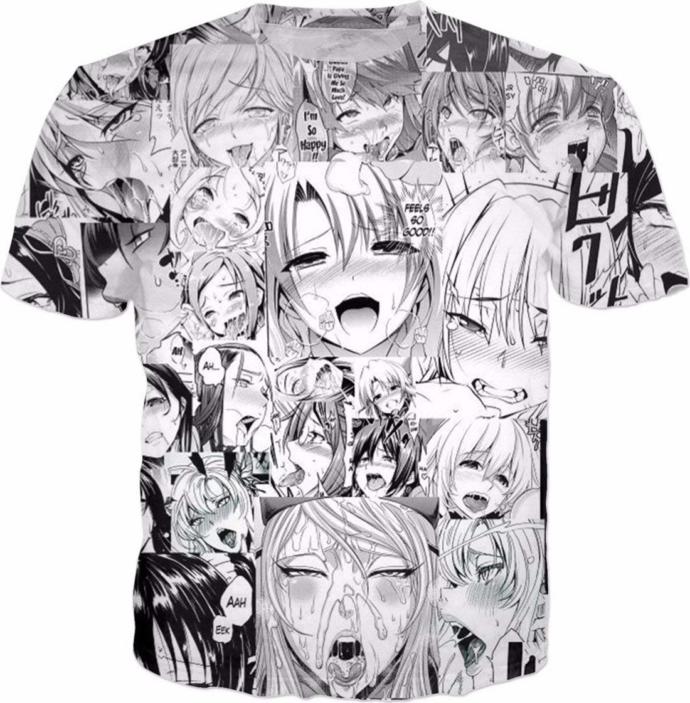 Would you ever wear an Ahegao t-shirt in public? And what would you think if you saw someone wearing one of these?