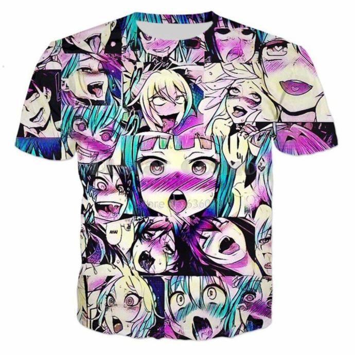 Would you ever wear an Ahegao t-shirt in public? And what would you think if you saw someone wearing one of these?