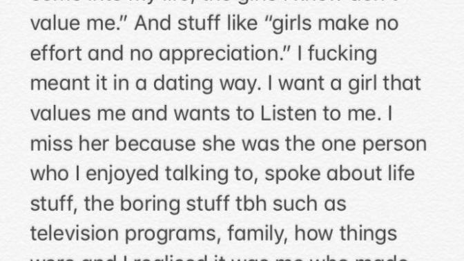 So, I think I cared way too much about a girl online it’s dumb? was I wrong here or did she overreact? girls could tell a guy is hurting heartbreak?