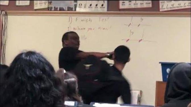 Should this teacher lose his job for throwing a punch at his this student?