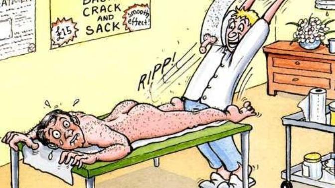 Is it manly to have waxed genitals?