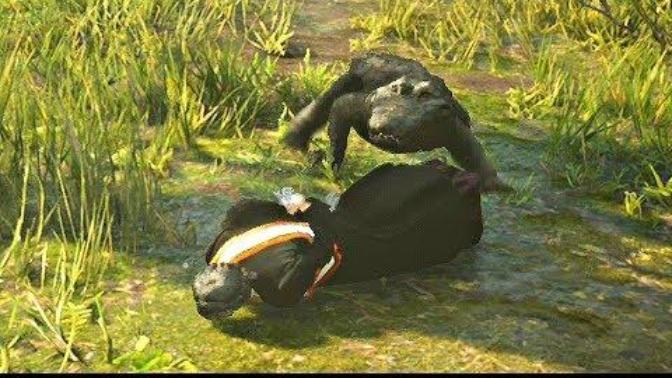 This guy beats up a feminist in Red Dead Redemption 2 drags her behind horse and feeds her to alligator. Your thoughts?