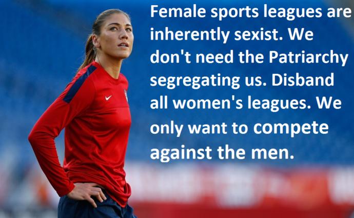 Should men be allowed to compete in women's sports and vice-versa?