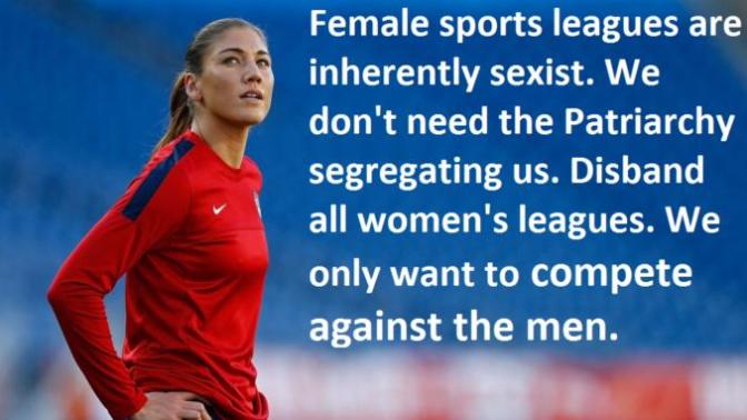 Should men be allowed to compete in women's sports and vice-versa?