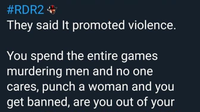 Youtuber got his channel banned for killing a female NPC in a game. Thoughts?