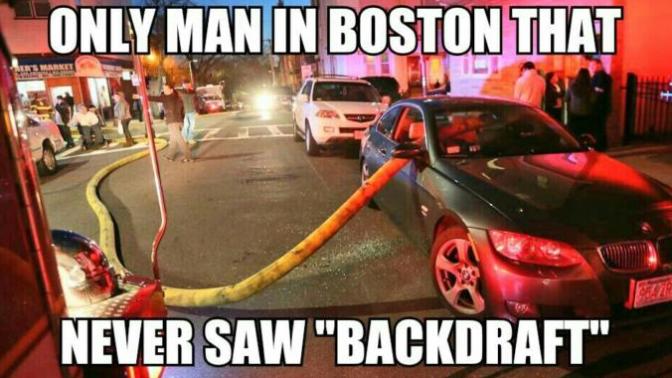 What do you think of Fire fighters damaging cars parked in front of Fire hydrants?