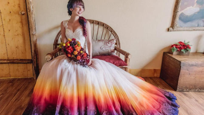 Do you find it weird when women don't wear white dresses to their wedding?