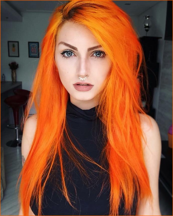 What unnatural hair color you like best on girls?