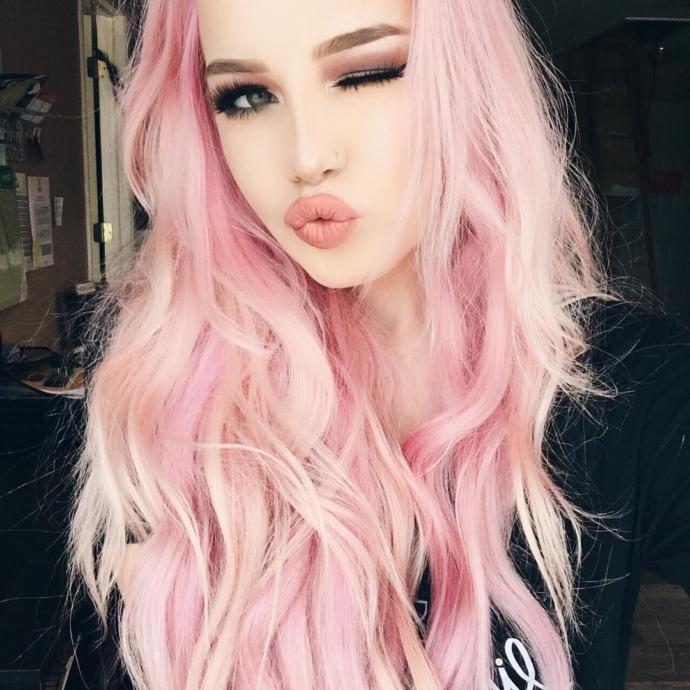 What unnatural hair color you like best on girls?