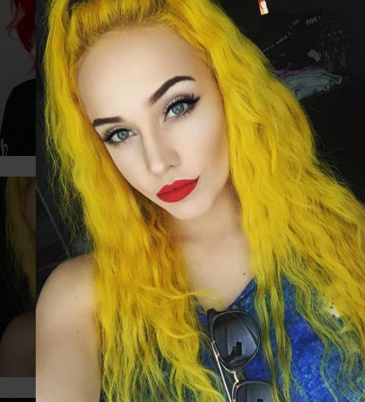 What unnatural hair color you like best on girls?