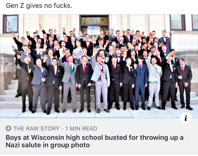 American gen z patriarchy doing sieg heil, thoughts?