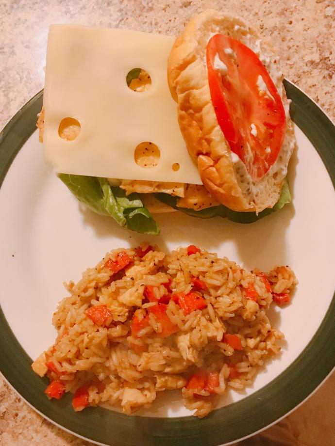 for me it’s chicken and rice