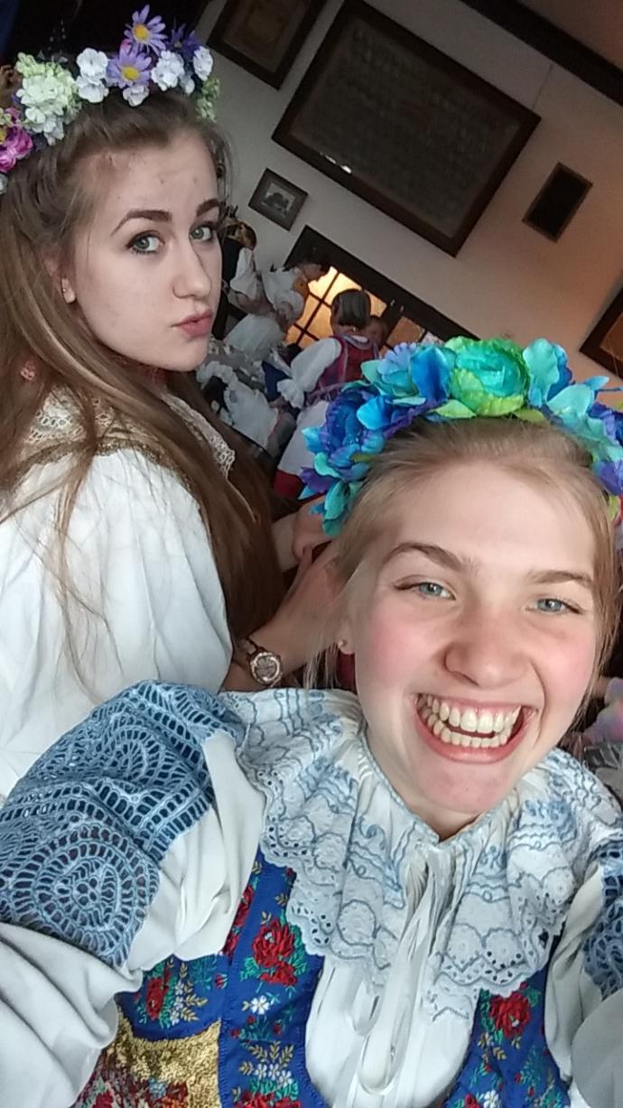 Can you guess our nationality based off of our traditional clothing?