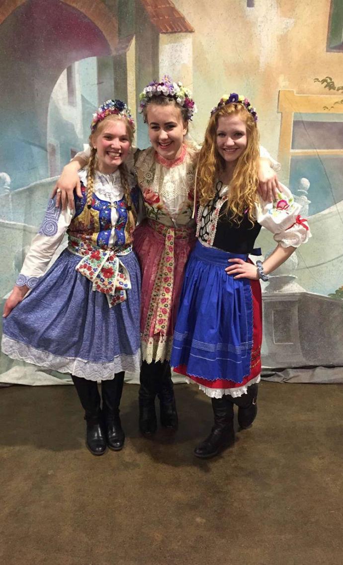 Can you guess our nationality based off of our traditional clothing?