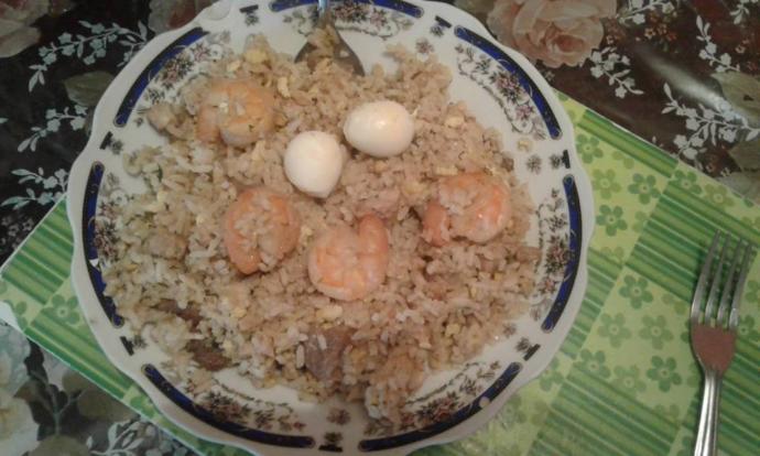 What do you think of my fried rice and Wanton soup?