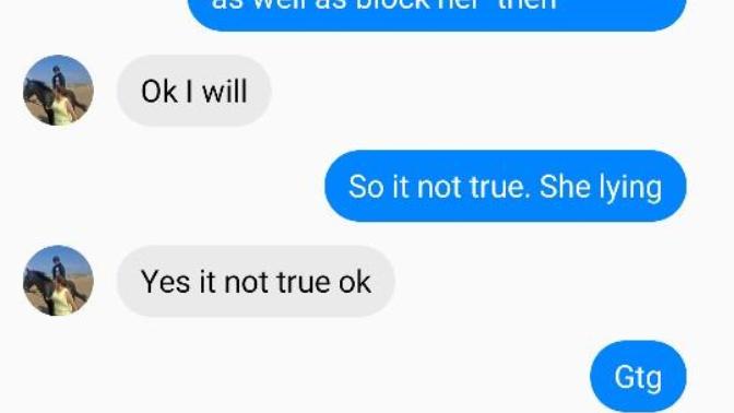 What should I do that ex-friend of my thinks that is my boyfriend is cheating but he is not?