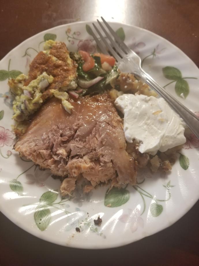 What do you think of my dinner?