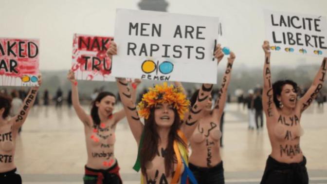 Why do feminists' protests always involve stripping their clothes off and flashing their private parts at people?