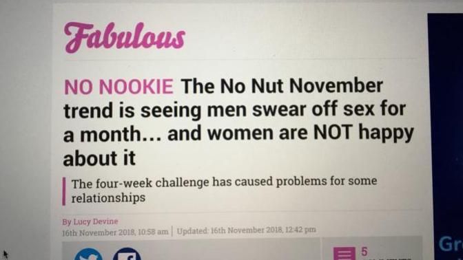 Girls, How do you feel about guys doing No Nut November?