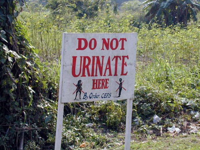 Where is the strangest place you’ve urinated or defecated?
