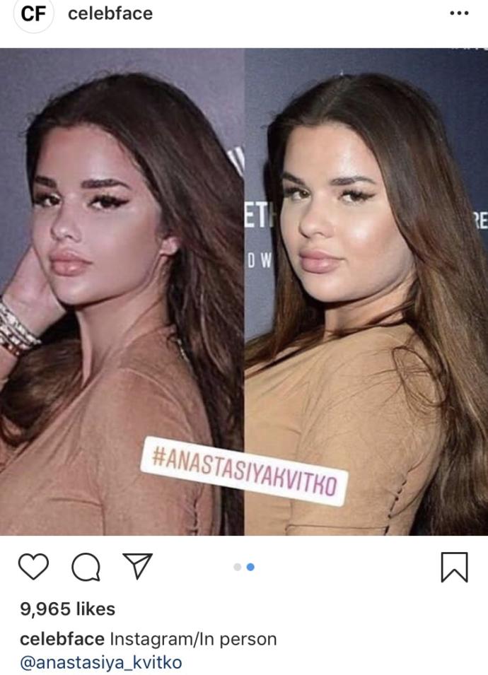 Are you shocked by this much photoshop/Facetune?