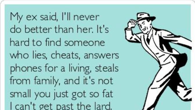 Is it normal to feel happy that a ex is doing as well as you are?