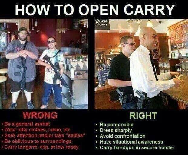 Should the U. S. legalize open carrying LONG GUNS in public?