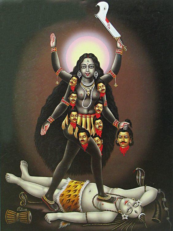 Why are indian gods always blue skin?