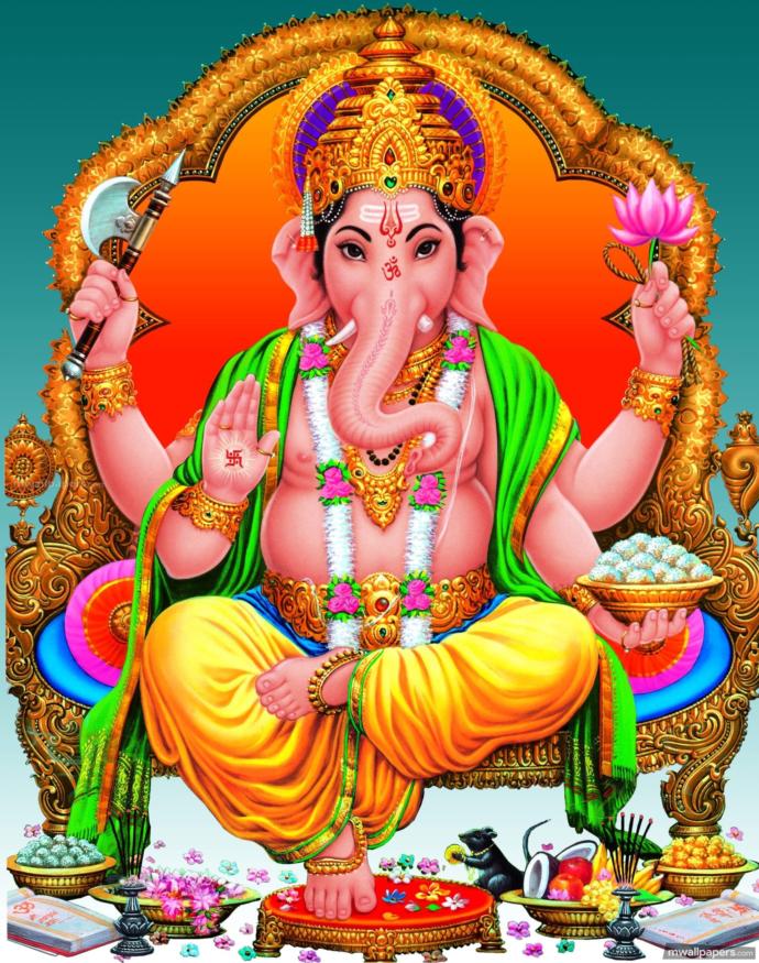 Why are indian gods always blue skin?