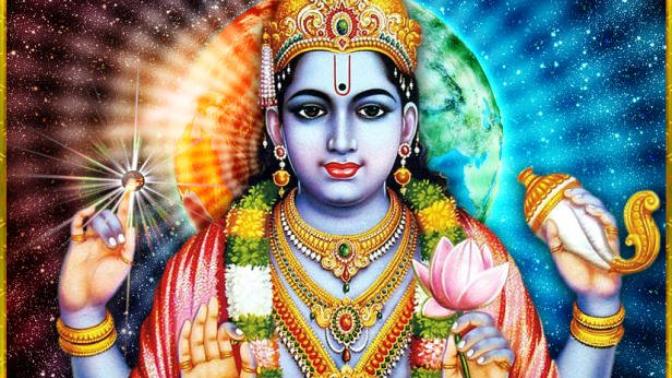 Why are indian gods always blue skin?