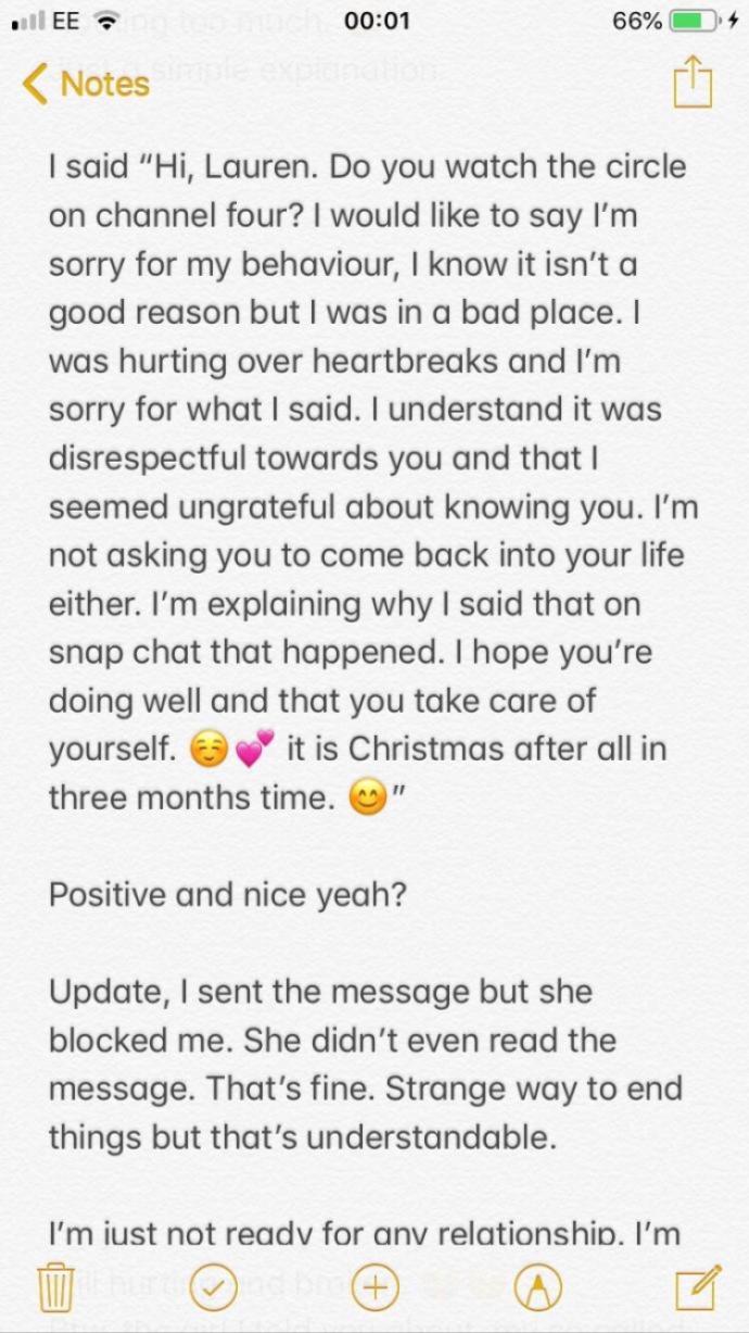 Should I accept the friendship is over? and if she messages me, should I take her back?π
was the whole situation, it is detailed. was it my fault?