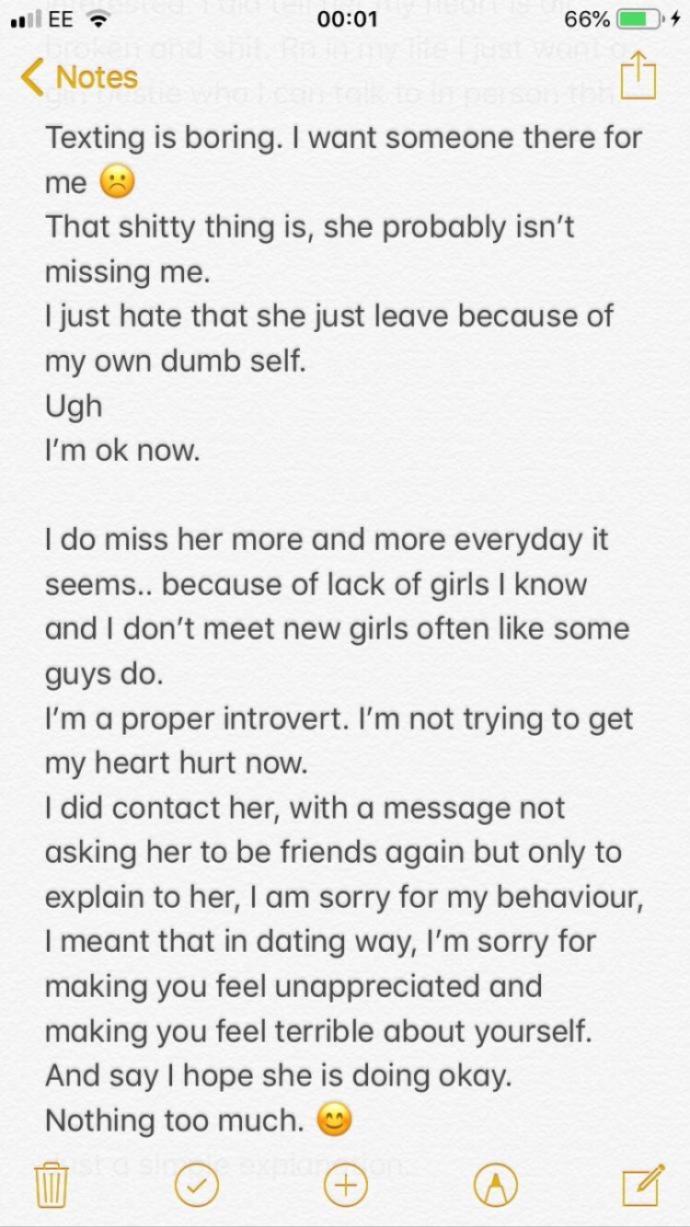 Should I accept the friendship is over? and if she messages me, should I take her back?π
was the whole situation, it is detailed. was it my fault?