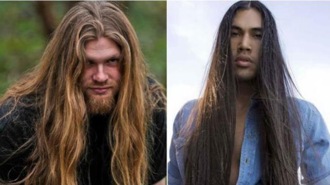 Do men with LONG HAIR look better WITH or WITHOUT FACIAL HAIR?