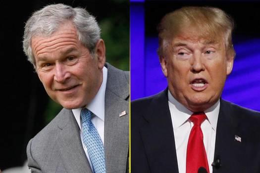 Was George h. w and w bush better than President Trump?
