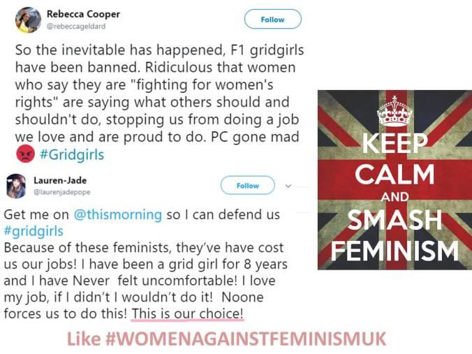 FIA banned grid girls Formula 1 due to feminist pressure, I thought feminism was for women's right to choose their careers, or am I mistaken?