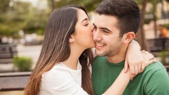 What does it mean if a girl kisses you on the cheek?
