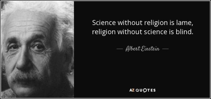 Do you think religion and science shouldn't be separate?