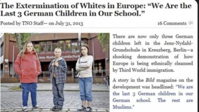 Is “Ethnic Cleansing” really taking place in Western Europe?