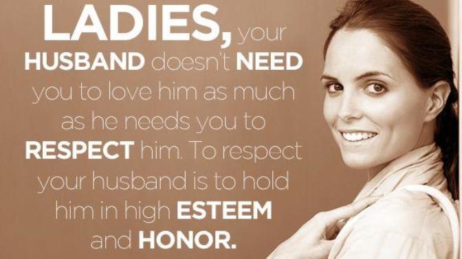 Do you believe a hard working husband and father should be honoured when he comes home from work by his wife and kids?
