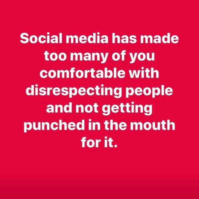Has social media made people more comfortable with being disrespectful without any consequences?
