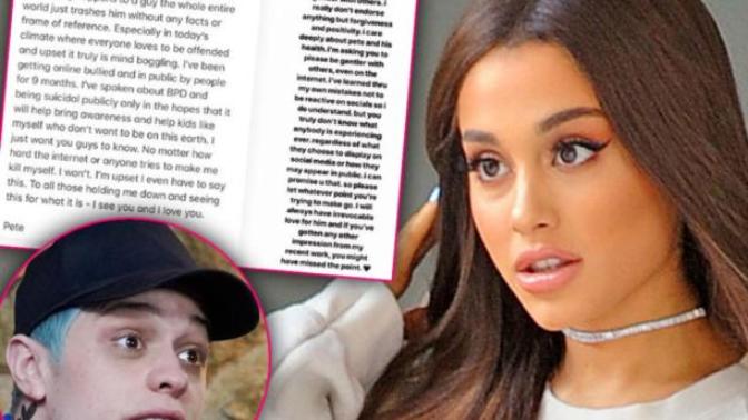 Do you think Pete Davidson is serious about killing himself or is it manipulation?
