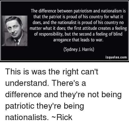 Is Nationalism The Exact Opposite Of Patriotism?