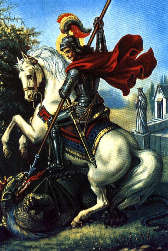 How did the Christian Saint George kill a dragon when God never made dragons?