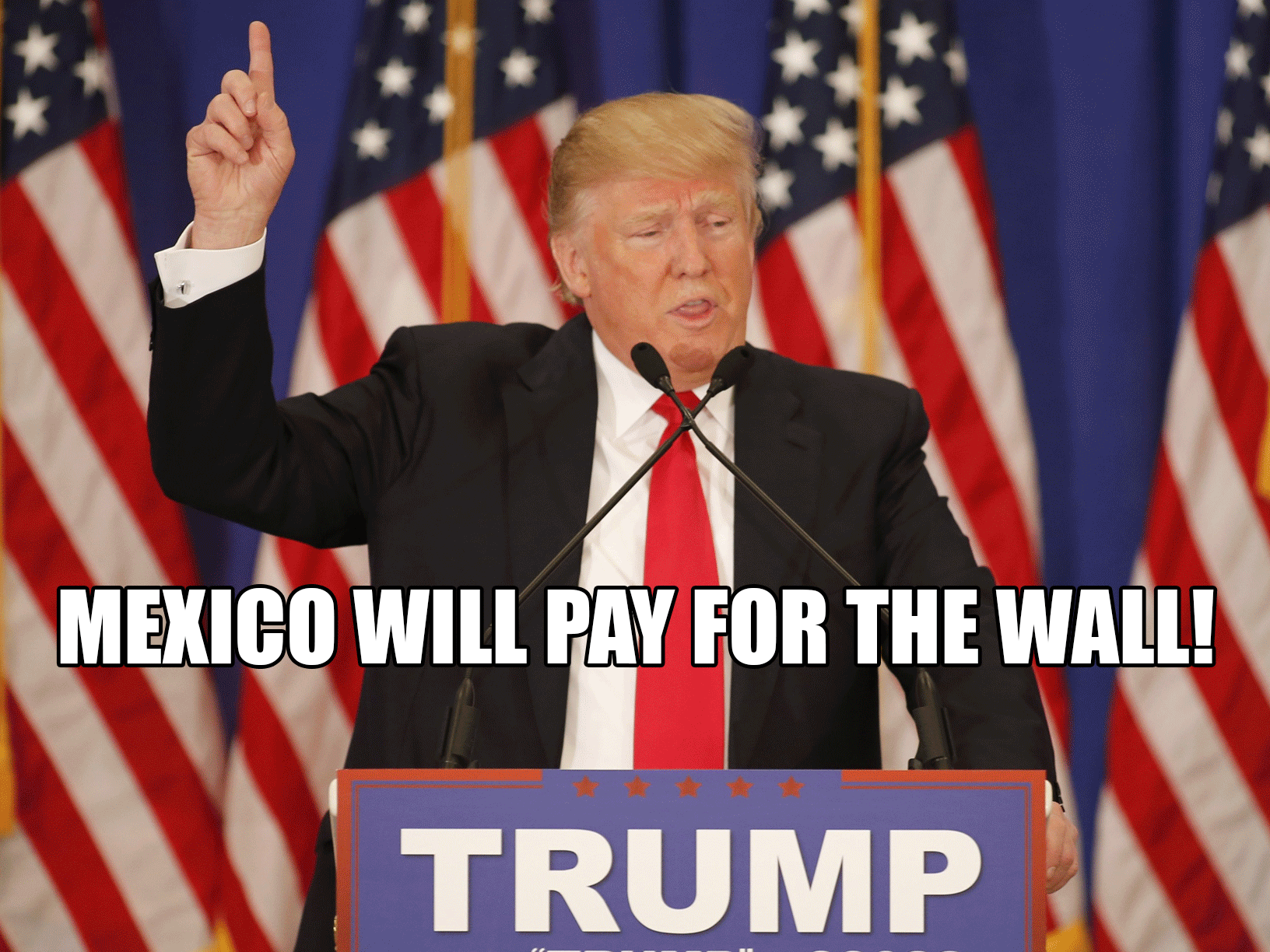 I will Shut down the government if dont get my wall! I will take the blame!