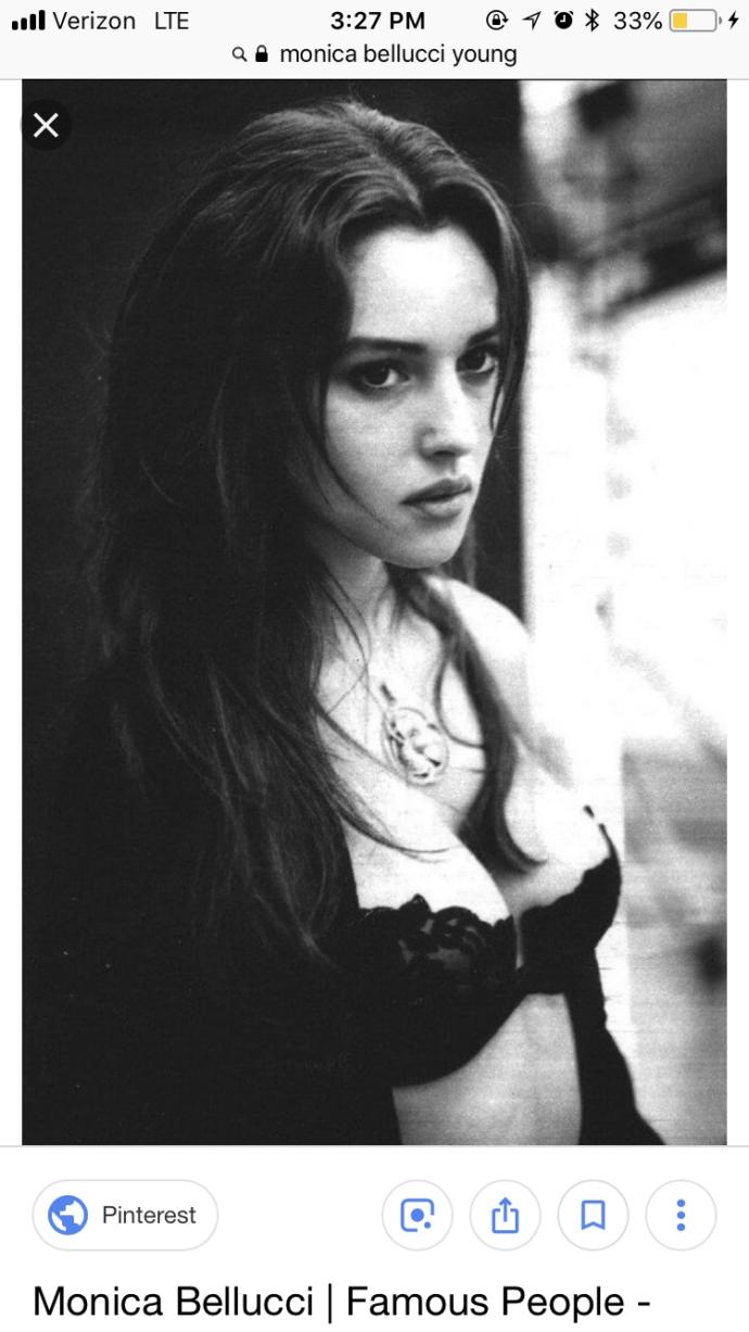 Isn't young Monica Belluci one of the most pretty woman?