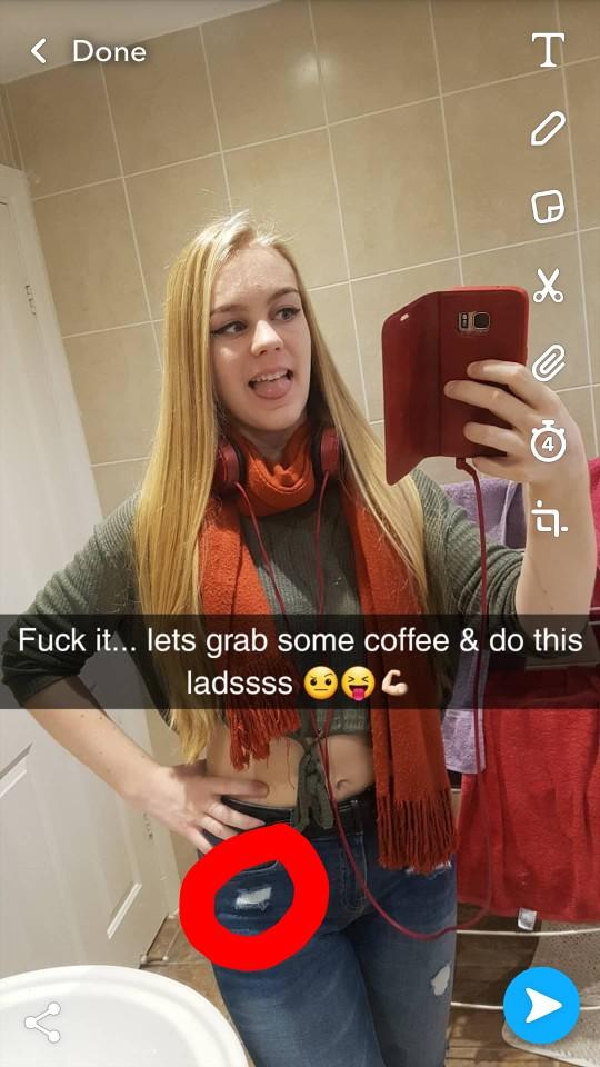 I caught a guy staring at my crotch/vagina area? Does he 'want' me OR was he just looking at my jeans?