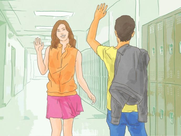 Do girls act cool around their crush?