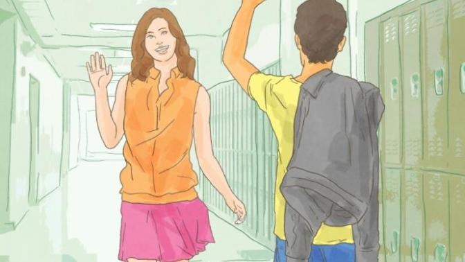 Do girls act cool around their crush?