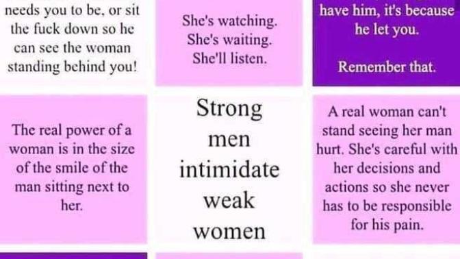 Saw this post on Reddit today that took some female empowerment quotes and reversed the genders. Thoughts?